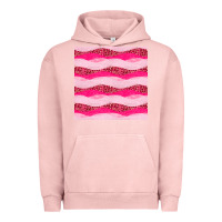 Pigment Salmon valentines day glitter and leopard seamless pattern Urban Hoodie - BundleAndBundleShop