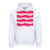 White valentines day glitter and leopard seamless pattern Urban Hoodie - BundleAndBundleShop