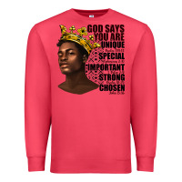 Cardinal afro man god says you are Premium Sweatshirt - texasbilliewilder