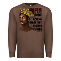 Chestnut afro man god says you are Premium Sweatshirt - texasbilliewilder
