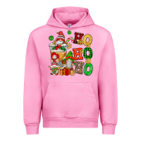 Fuchsia Pink ho ho ho christmas latte with gnomies Urban Hoodie - AdoDesignShop