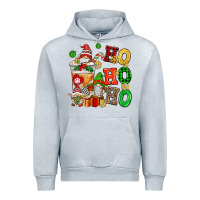 Heather Grey ho ho ho christmas latte with gnomies Urban Hoodie - AdoDesignShop
