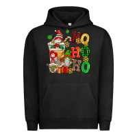Pigment Black ho ho ho christmas latte with gnomies Urban Hoodie - AdoDesignShop