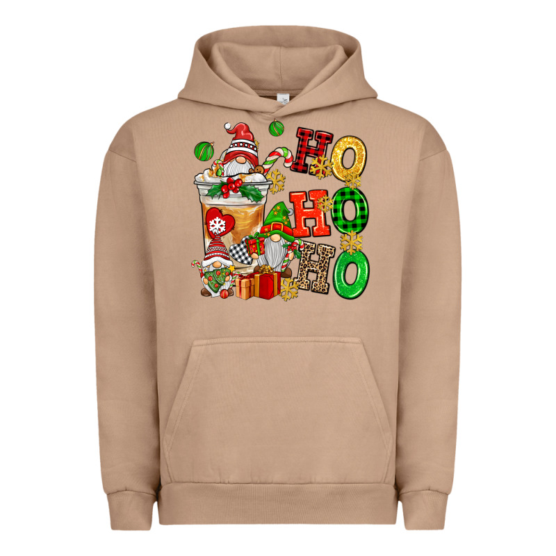 Ho Ho Ho Christmas Latte With Gnomies Urban Hoodie by AdoDesignShop | Teevron