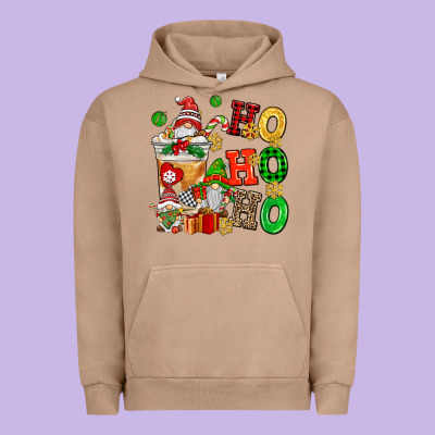 Ho Ho Ho Christmas Latte With Gnomies Urban Hoodie Designed By Adodesignshop