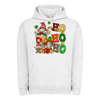 Pigment Lunar Rock ho ho ho christmas latte with gnomies Urban Hoodie - AdoDesignShop