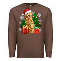 Chestnut christmas golden dog Premium Sweatshirt - Zillion Design Studio