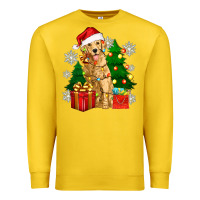 Lemon christmas golden dog Premium Sweatshirt - Zillion Design Studio