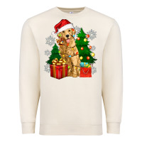 Sandshell christmas golden dog Premium Sweatshirt - Zillion Design Studio
