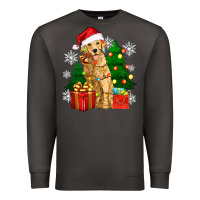 Smoke christmas golden dog Premium Sweatshirt - Zillion Design Studio