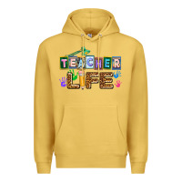 Antique Gold teacher life Premium Hoodie - AdoDesignShop