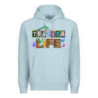 Blue Mist teacher life Premium Hoodie - AdoDesignShop