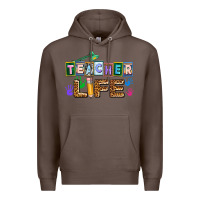Coffee teacher life Premium Hoodie - AdoDesignShop