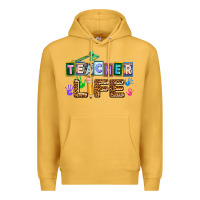 Mustard teacher life Premium Hoodie - AdoDesignShop