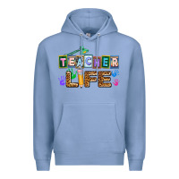 Colony Blue teacher life Premium Hoodie - AdoDesignShop