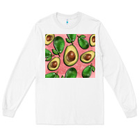 White avacado pink tumbler Long Sleeve Tee - BarkalooDesign