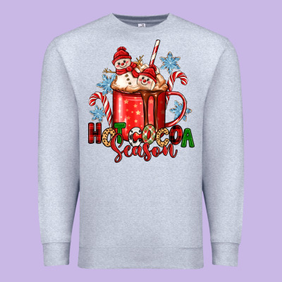 Hot Cocoa  Season Premium Sweatshirt Designed By Zillion Design Studio