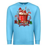Ocean Blue hot cocoa  season Premium Sweatshirt - Zillion Design Studio