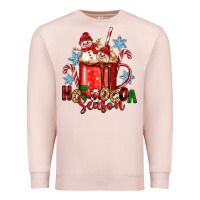 Pale Pink hot cocoa  season Premium Sweatshirt - Zillion Design Studio