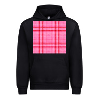 Black valentines day plaid seamless pattern Urban Hoodie - BundleAndBundleShop
