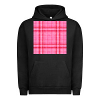 Pigment Black valentines day plaid seamless pattern Urban Hoodie - BundleAndBundleShop