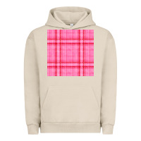Pigment French Oak valentines day plaid seamless pattern Urban Hoodie - BundleAndBundleShop
