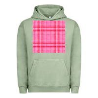 Pigment Oil Green valentines day plaid seamless pattern Urban Hoodie - BundleAndBundleShop