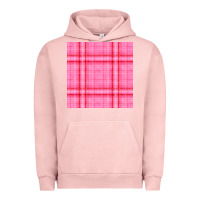 Pigment Salmon valentines day plaid seamless pattern Urban Hoodie - BundleAndBundleShop