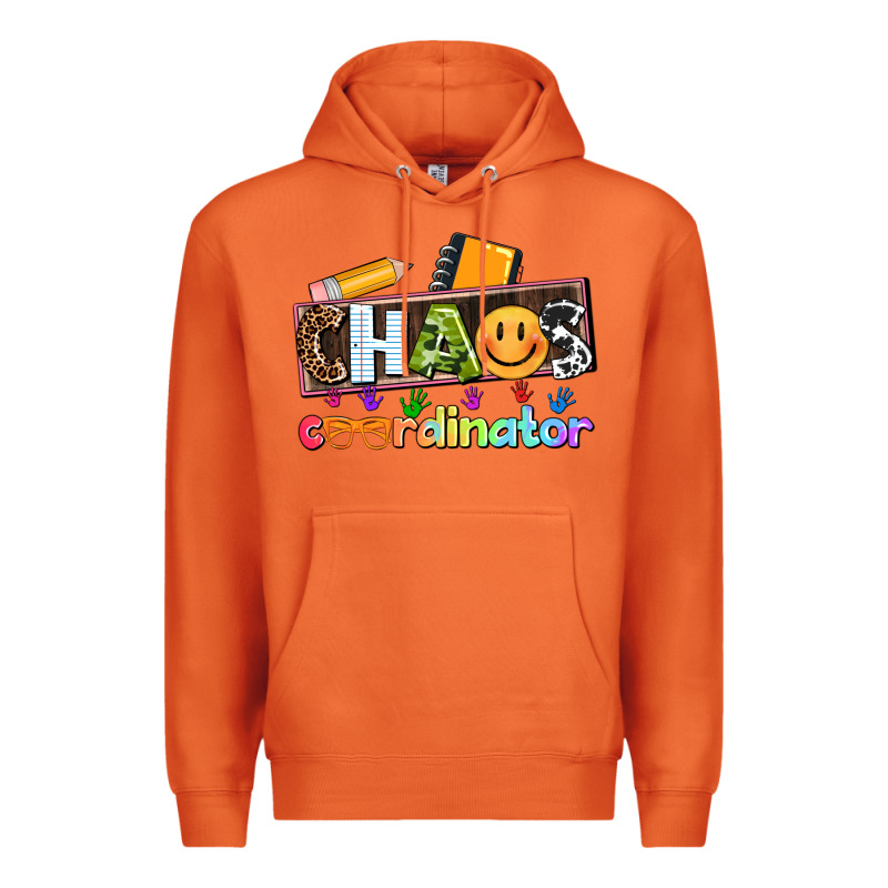 Teacher Chaos Coordinator Premium Hoodie by AdoDesignShop | Teevron