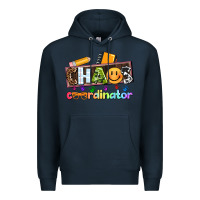 Navy teacher chaos coordinator Premium Hoodie - AdoDesignShop