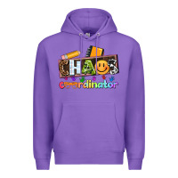 Purple teacher chaos coordinator Premium Hoodie - AdoDesignShop