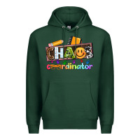 Sports Green teacher chaos coordinator Premium Hoodie - AdoDesignShop