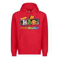 Red teacher chaos coordinator Premium Hoodie - AdoDesignShop