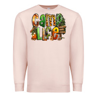 Pale Pink camp life Premium Sweatshirt - RanaPortraitStore