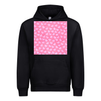 Black valentines day heart seamless pattern Urban Hoodie - BundleAndBundleShop