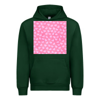 Forest Green valentines day heart seamless pattern Urban Hoodie - BundleAndBundleShop