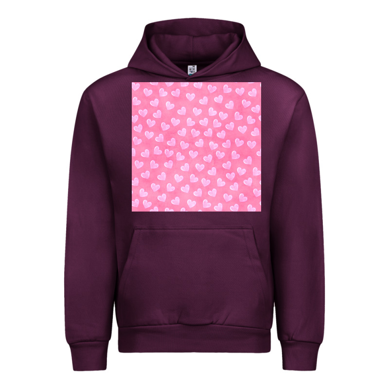 Valentines Day Heart Seamless Pattern Urban Hoodie by BundleAndBundleShop | Teevron