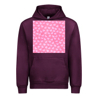 Mauve Wine valentines day heart seamless pattern Urban Hoodie - BundleAndBundleShop