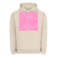 Pigment French Oak valentines day heart seamless pattern Urban Hoodie - BundleAndBundleShop