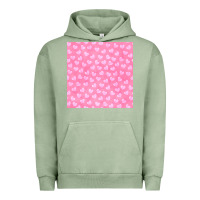 Pigment Oil Green valentines day heart seamless pattern Urban Hoodie - BundleAndBundleShop