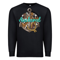 Black anchored hebrews 6 19 Premium Sweatshirt - texasbilliewilder