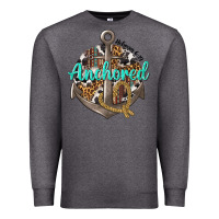 Charcoal Heather anchored hebrews 6 19 Premium Sweatshirt - texasbilliewilder