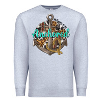 Heather Grey anchored hebrews 6 19 Premium Sweatshirt - texasbilliewilder