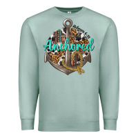 Seafoam anchored hebrews 6 19 Premium Sweatshirt - texasbilliewilder