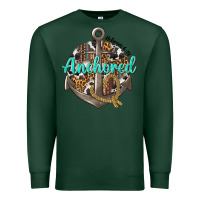Sports Green anchored hebrews 6 19 Premium Sweatshirt - texasbilliewilder