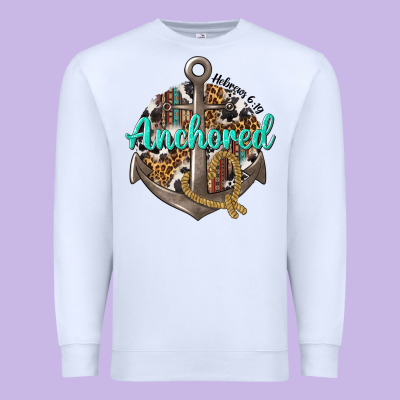 Premium Sweatshirt anchored hebrews 6 19