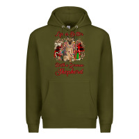Army Green Christmas life is better with a german shepherd Premium Hoodie - JahusDesignShop