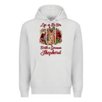 Dove Grey Christmas life is better with a german shepherd Premium Hoodie - JahusDesignShop