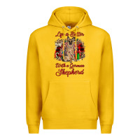 Lemon Christmas life is better with a german shepherd Premium Hoodie - JahusDesignShop