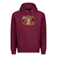 Burgundy Christmas life is better with a german shepherd Premium Hoodie - JahusDesignShop
